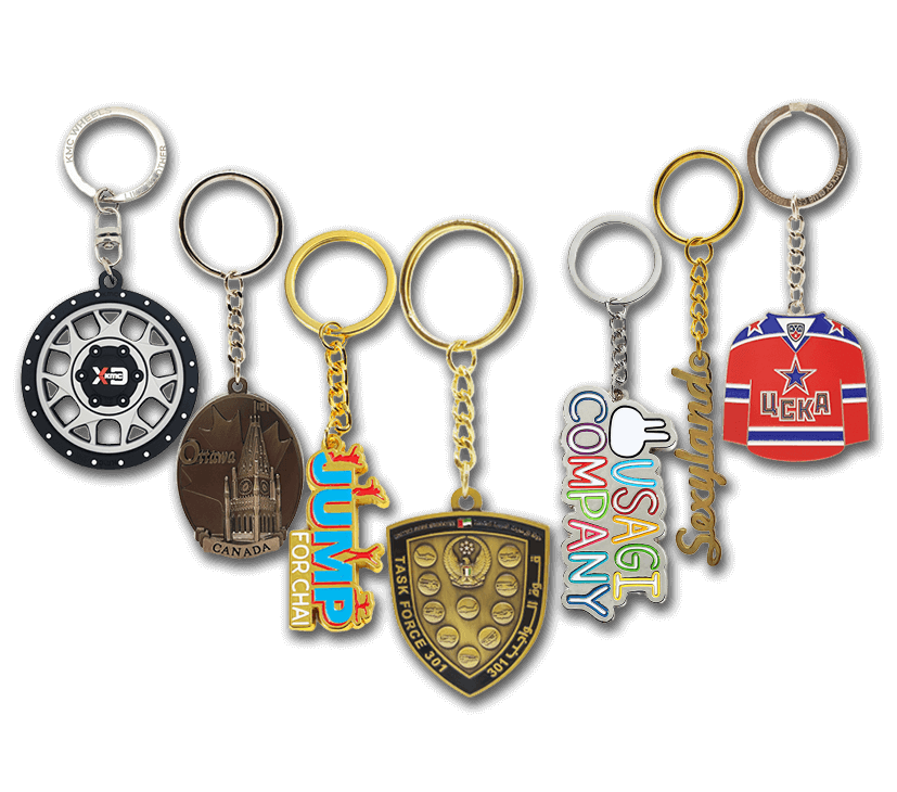 custom metal enamel keychains